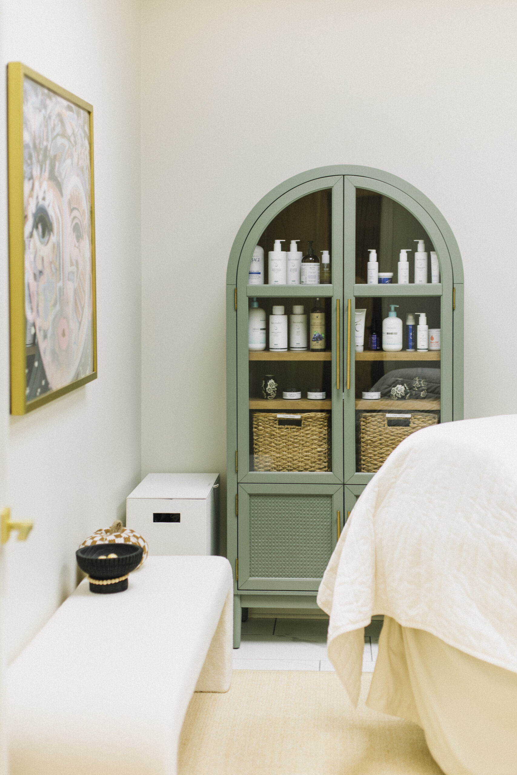 Green Cabinet In Treatment Room